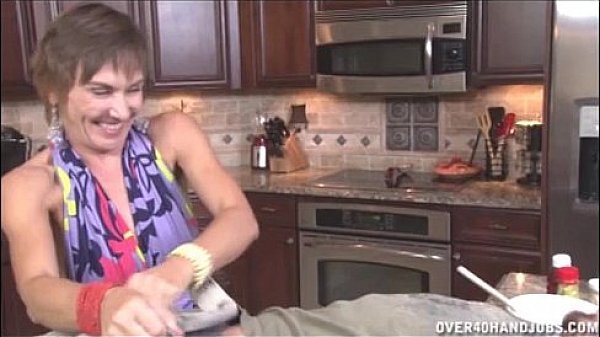 Handjob In The Kitchen